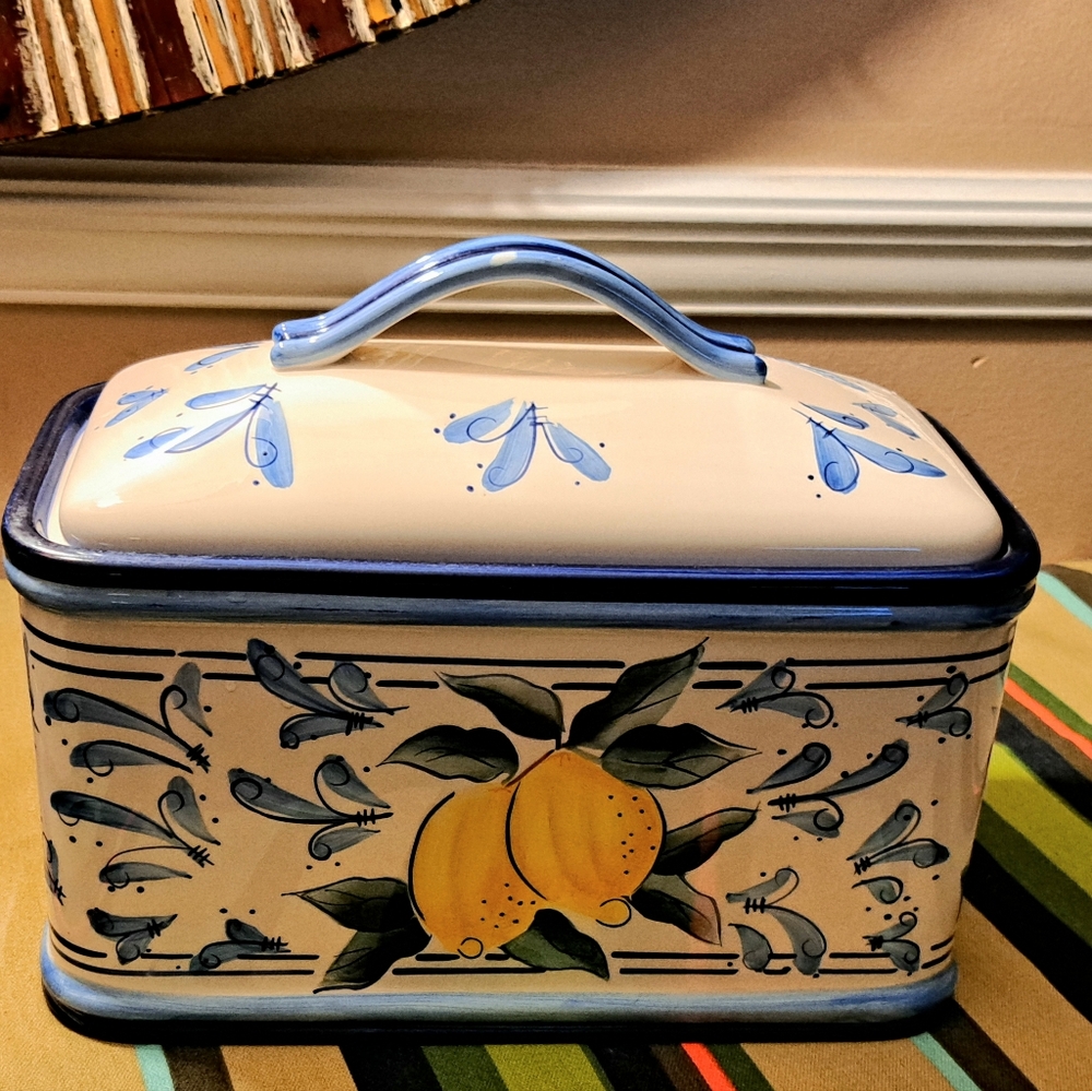 Lemon Theme Ceramic Pot